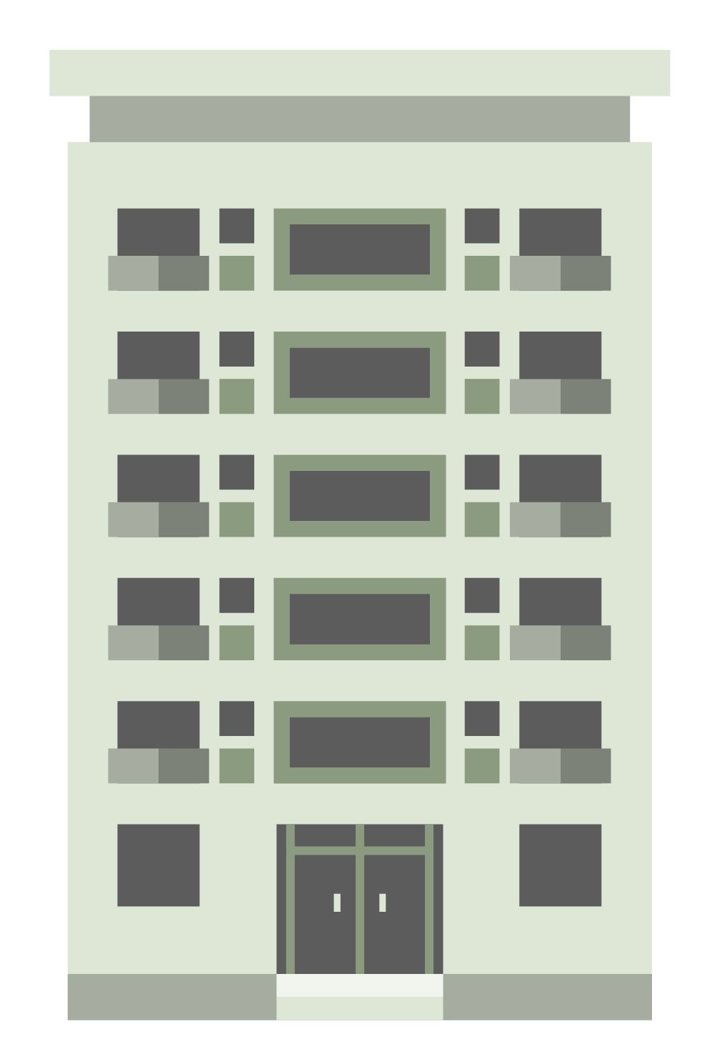 Residential house buildings